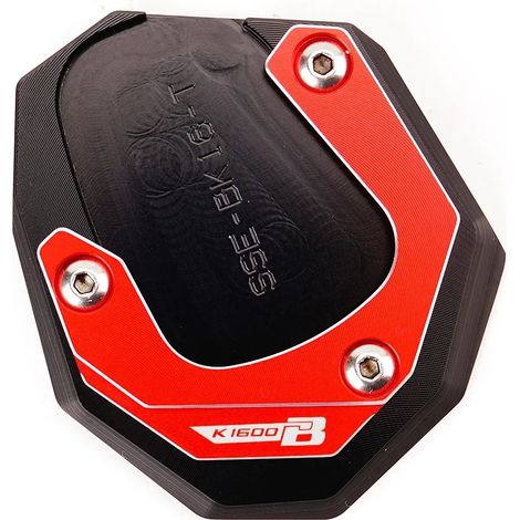 (Rouge-K1600B) Compatible avec BMW K1600B K1600GT K1600GTL K1600 B GT GTL 2017-2022 2023. Béquille latérale CNC, extension, support, porte-clés maxpower (1/4)