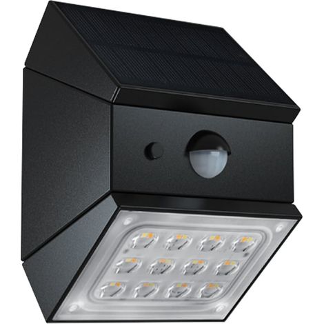 V-TAC 25W CCT Solar-LED-Gartenleuchte mit PIR-Sensor, Schwarz, IP65 – Artikelnummer 24096 (1/5)