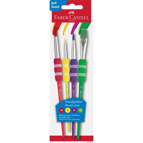 Coffret de pinceaux à manche souple, 4 pièces (1/5)