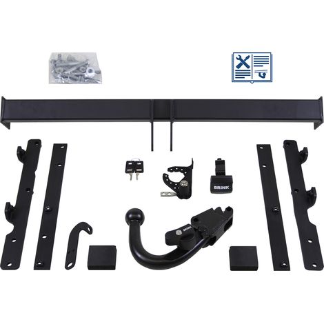 Attelage rotule démontable Brink + faisceau Trail-Tec universel 7 broches - NISSAN NOTE (1/2)