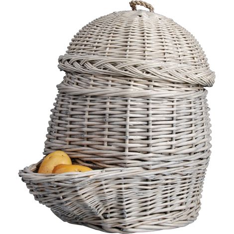 Flora Kartoffelkorb grau