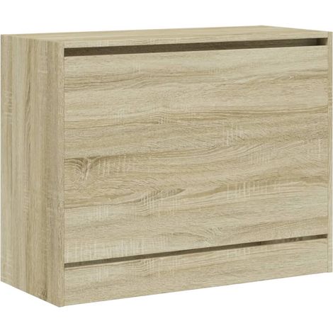 Scarpiera mobiletto portascarpe mobile per ingresso/corridoio/soggiorno legno Sonoma 80 x 34 x 63 cm marrone legno ingegnerizzato 020021733