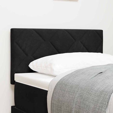 Kopfteil Schwarz 80 cm Samt (1/5)
