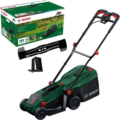 Bosch Rotak 18V-32 Cordless Lawnmower Lawn Mower 32cm Bare Unit & Blade (1/5)
