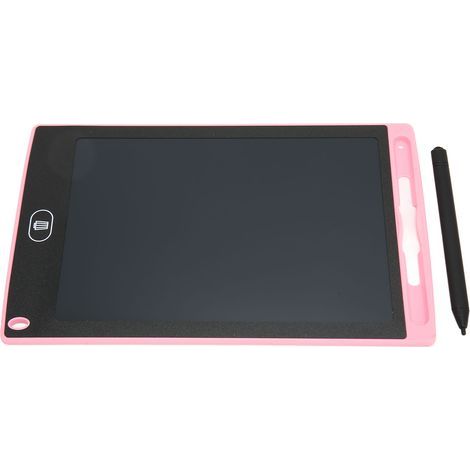 Tablette d'écriture LCD 8.5 pouces. ardoise électronique effaçable colorée réutilisable. tableau de dessin pour enfants garçons filles rose (1/5)
