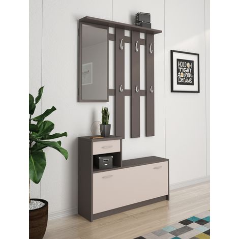 CALITAN FURNITURE FACTORY SP Z O.O. Mobile da Ingresso Ken in Laminato Cobalt Grey E Cashmere (1/2)