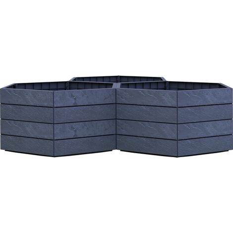 GARANTIA ERGO VARIO 1 letto rialzato Stone, incl. sistema di risparmio idrico FLORA