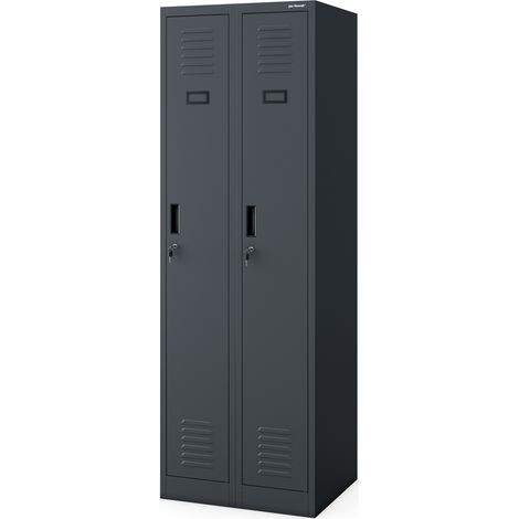 Armoire industrielle en métal pour les documents KACPER II, 600 x 1800 x 500 mm, anthracite