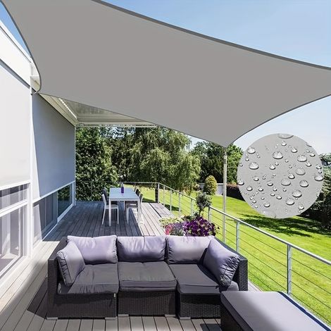 Voile d'ombrage protection anti-UV jardin, rectangulaire, pelouse, pour terrasse, de qualité supérieure, 3 m x 4 m (1/5)