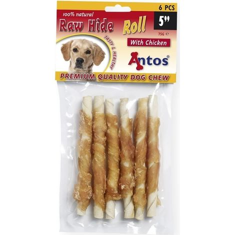 Rouleaux de cuir brut White Plus au poulet - 5-6 pièces  Offre exclusive