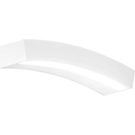 "Applique LED ALOHA in gesso verniciabile 7W a luce calda e naturale 35 cm." (1/4)