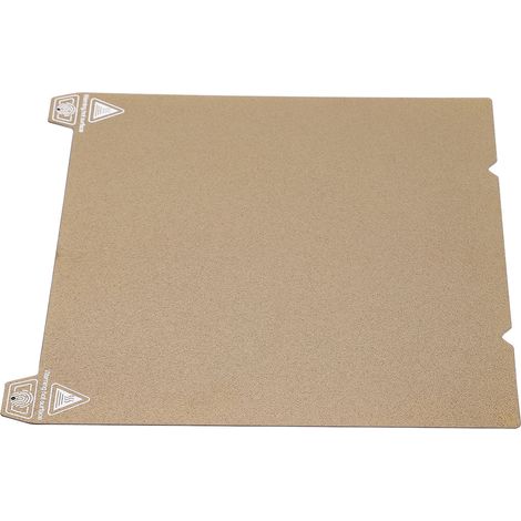 Placa de construcción para impresión 3D de acero para muelles de 235 x 235 mm en PEI texturizado y PEO liso para Creality K1