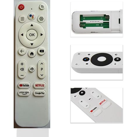 Télécommande pour décodeur TV compatible RK3518 télécommande vocale Bluetooth de remplacement (1/5)