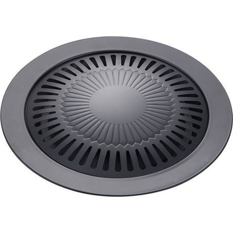 Barbecue coréen rond en fonte, ensemble de poêles antiadhésives pour barbecue, barbecue coréen portable, ensemble de barbecue en aci (1/5)