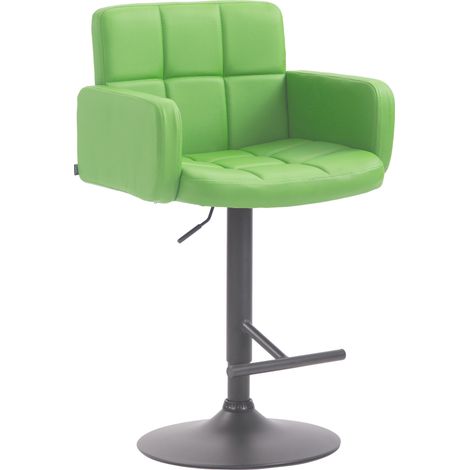 Sgabello da bar Los Angeles - Comodo ed elegante PVC metallo verde 100005188
