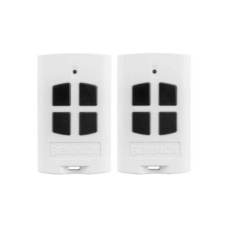 Beninca TO.GO 4 AK – Lot de 2 télécommandes 4 canaux 433,92 MHz pour portail/garage – Double codage ARC/Rolling Code – Compatible ONE.2WO / ONE.2WB / ONE.2WI / ONE.4WB (1/5)
