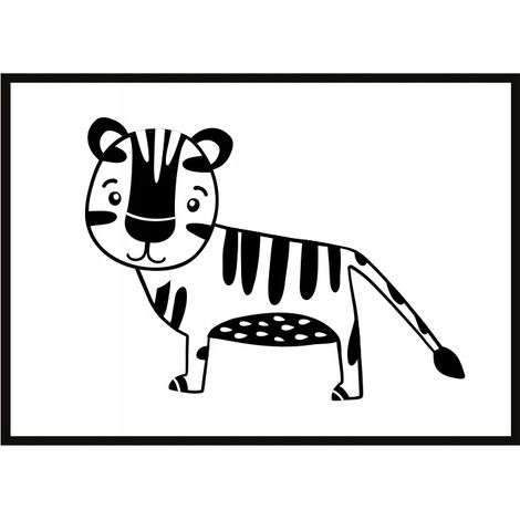 Bildplakat im Rahmen A4 cm Tiger PD289 (1/4)