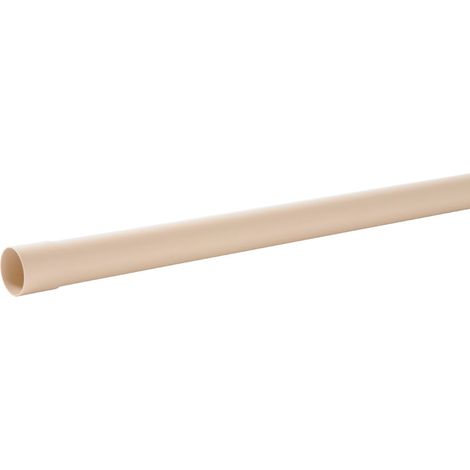 Tube de descente PVC pour gouttière 16 - Ø50 mm 2 ml - Sable - Nicoll