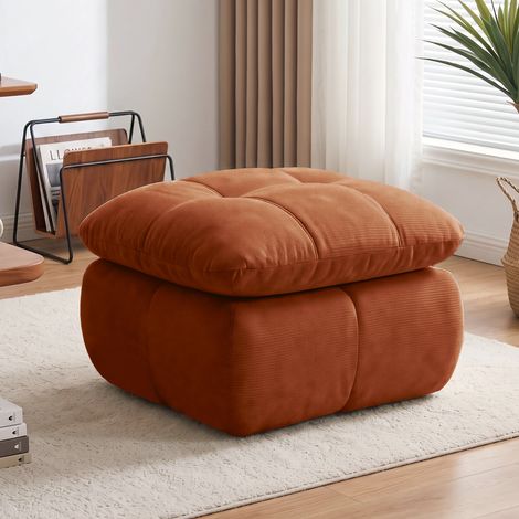 Ottoman Chenille-Orange (1/4)