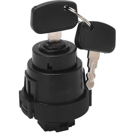 Interrupteur d'allumage étanche K7571 62102 avec clés, compatible avec les tracteurs Kubota ZD221, ZD321 et ZD323. (1/5)