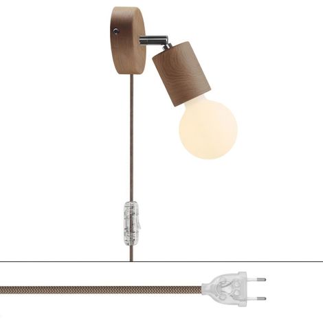 Lampada Spostaluce Snodo orientabile in legno (1/5)