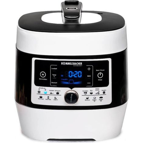 Rommelsbacher MD 1000 Olla a presión negro y blanco (1/4)