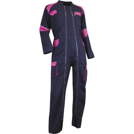 Mono de trabajo MUJER ORGE - AZUL OSCURO/ROSADO XS - 1