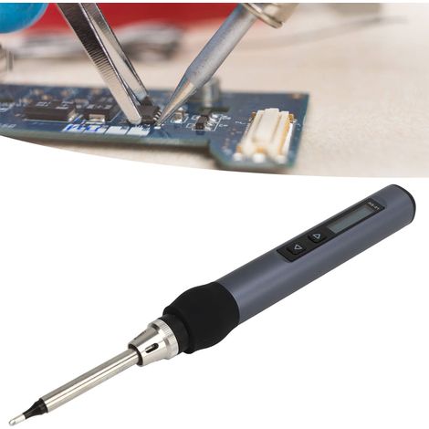 Fer à souder intelligent portable 9-20 V PD65W, chauffage interne, affichage numérique, température constante, réparation et soudure, bleu (1/5)