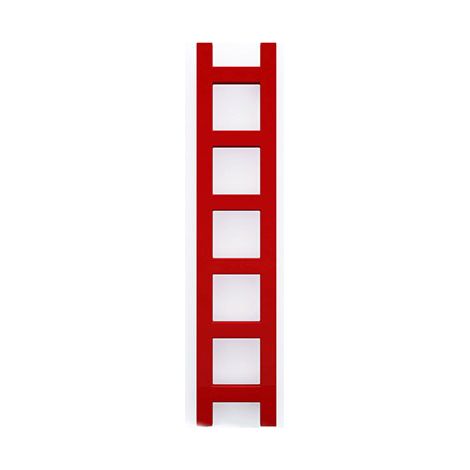 Sèche-serviette mixte rouge trafic 640mm de haut / 200mm de large - 130 Watt - EAS640/200V23020