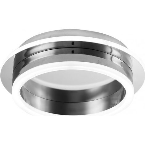 Deckenleuchte 30w 3000-4000-6000k Elma Chrom 7x24x24 cm 2850 Lm mit Farbspeicher