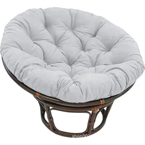 Coussin de siège rond épais, rembourrage pour fauteuil Papasan, diamètre 40-180 cm, housse de rechange pour chaise suspendue, usage intérieur et extérieur (1/5)