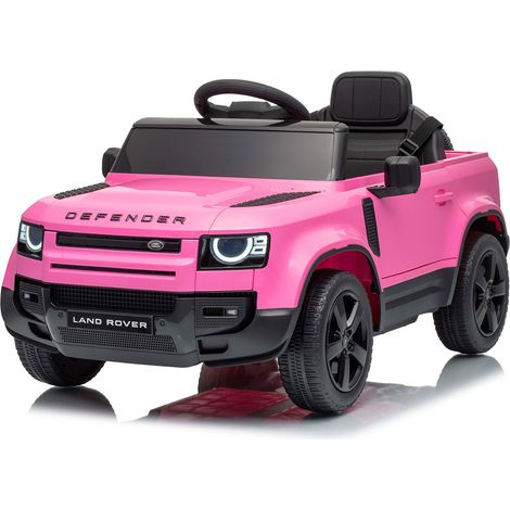 Macchina Elettrica per Bambini Licenza Land Rover Defender Small 12V con Telecomando Rosa (1/5)