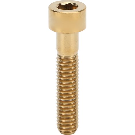 Vis de fixation de potence M6x30mm en alliage de titane pour vélo, boulon de cintre doré, pièces de réparation cycliste. (1/5)