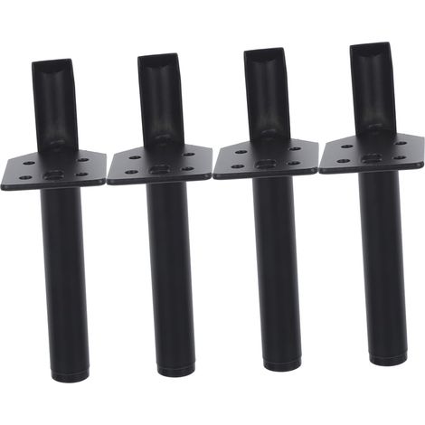de 4 pieds de meuble lavabo noirs pour salle de bain salon (1/5)