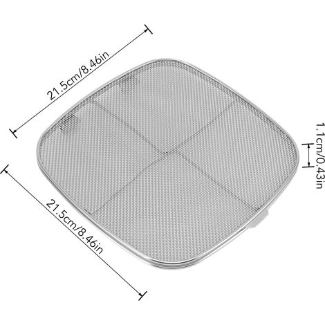 Ortviai Écran anti-éclaboussures pour friteuse Ninja Foodi AG301/AG300C/AG301C/AG302/AG400 en acier inoxydable 304 (1/4)