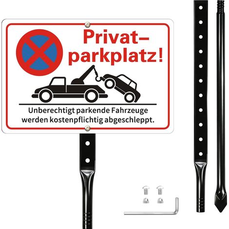 Panneau réfléchissant pour propriété privée - 30 x 20 cm - En aluminium (1/5)