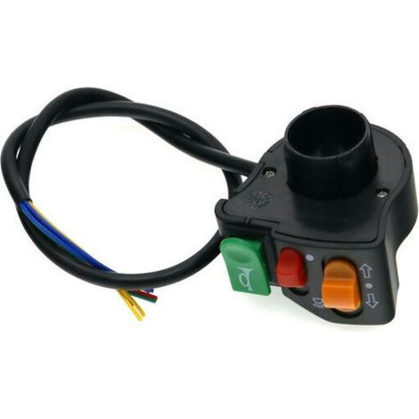 Kabelbaum für 7/8 Zoll (22 mm) Motorradlenkerhupe, Blinker und Scheinwerfer mit Diebstahlsicherung (1 Stück) (1/4)