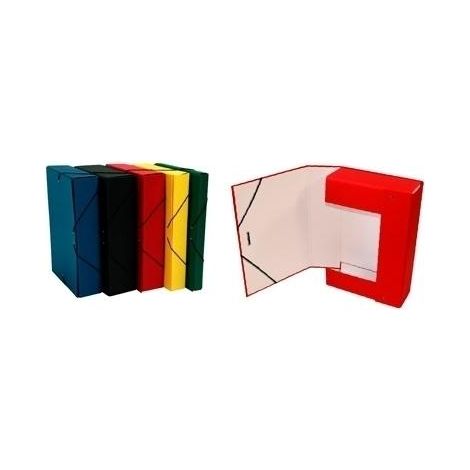 Mariola Scatola progetto armato con chiusura in gomma dorso fisso 7cm cartone foderato in geltex verde