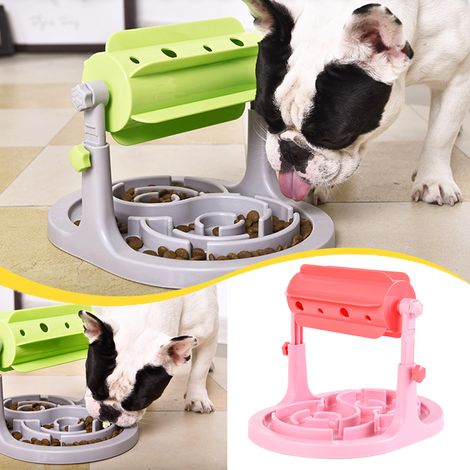 Distributeur interactif de croquettes pour chien - Rose