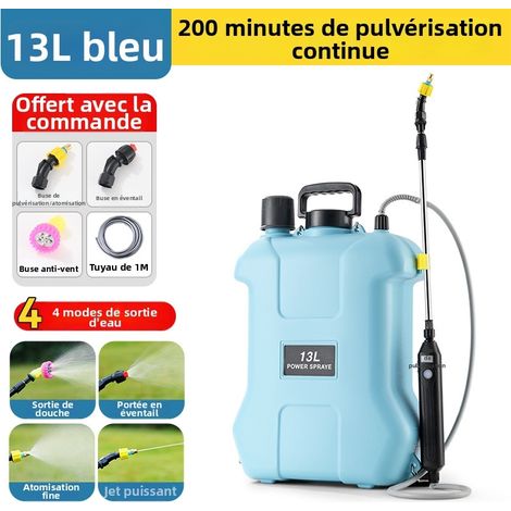 Pulvérisateur Électrique-13L Pulverisateur A Dos, Pulverisateur Lance Telescopique, 3 TêTes De PulvéRisation Pro pour L'Arrosage des Fleurs, La DéSinfection, PulvéRisation De Pesticides (1/4)