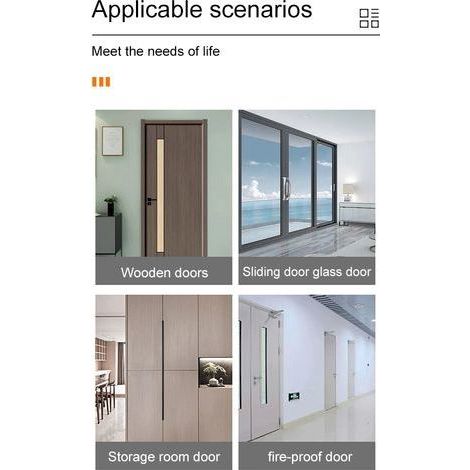 Poignée de fenêtre auto-adhésive, sans perçage, en aluminium pour portes coulissantes et balcons, traction puissante, couleur or, ronde (148 mm)