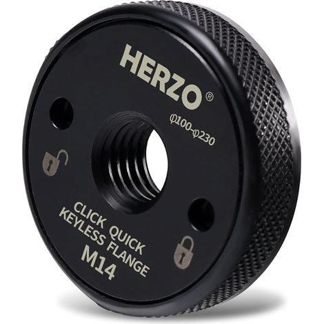 HERZO Ecrou de Serrage Rapide M14 pour Meuleuse d'Angle et Accessoires (1/5)