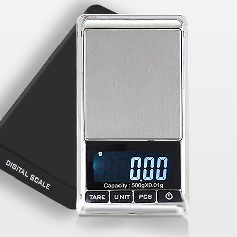 Mini balance électronique - Balance de cuisine - Balance à café - Balance de précision - Balance de cuisine numérique - Argent - ABS (1/4)