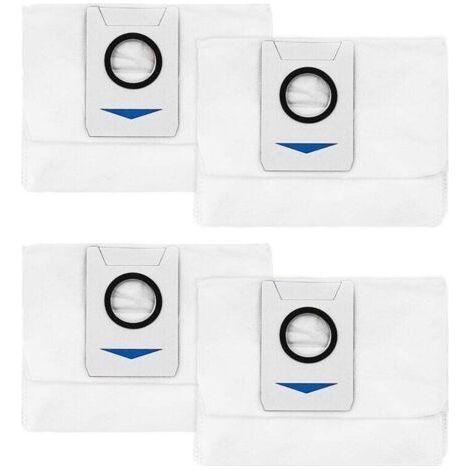 Vacuum cleaner bags (pack of 4) for Ecovacs Deebot X1 Omni / X1 e Omni / T20 Omni vacuum station, large 3L capacity, replacement parts (1/4)