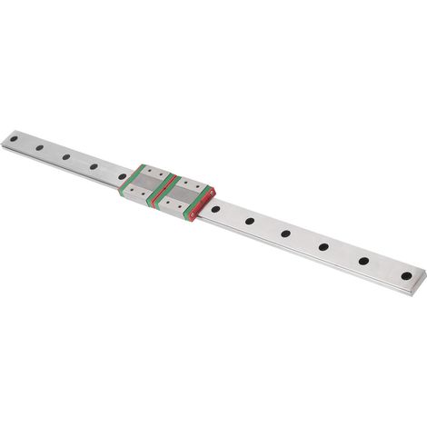 Guide linéaire en acier inoxydable, mini bloc coulissant élargi, outil de déplacement de machine MGW12C‑500‑2R (1/5)