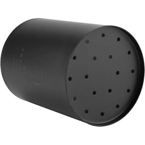 Porte-couverts, panier de rangement pour ustensiles de cuisine noir mat en acier inoxydable, organisateur pratique pour baguettes, fourchettes et cuillères. (1/5)