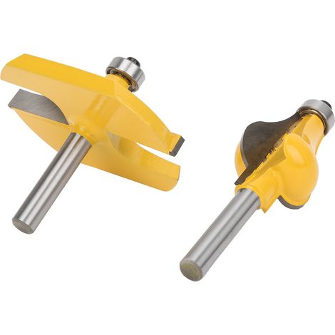 2-teiliges 8-mm-Schaft-Armlehnen-Handlauf-Fräser-Set mit Kugellager für die Holzbearbeitung (1/5)