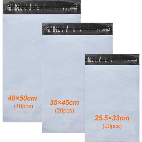 Enveloppe Plastique Expedition L-20 Pcs, XL-20 Pcs, XXL-10 Pcs, Emballage Colis Vetement, Pochette Envoie, Autoadhésive Sachet Colis, Opaques Sac, pour Textiles et Boîtes a Chaussures (1/5)