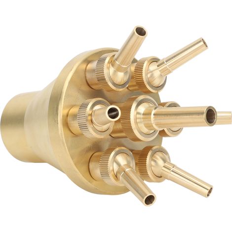 Buse de fontaine en cuivre à jet direct, tête d'arrosage universelle réglable pour piscine et jardin G2 pouces (1/5)