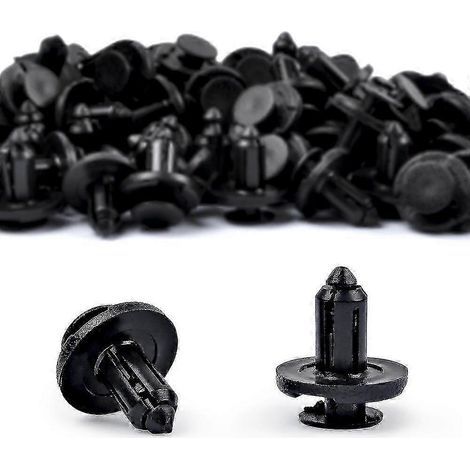 200 clips de pare-chocs 8 mm à pression et clips de retenue à rivets en plastique (1/5)